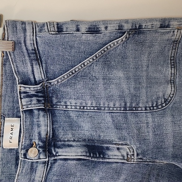 Frame Jeans Women's Modern Patch Pocket Strechy Wide-leg Size 31 - Picture 14 of 16